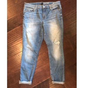 GAP LIGHTLY DISTRESSED SKINNY JEANS 30R